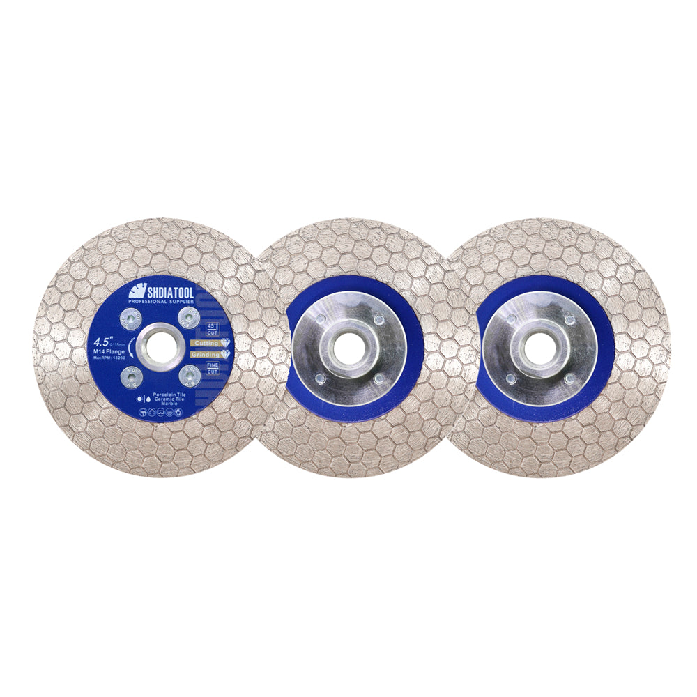 Saw Blade Hexgonal Double Sided Ceramic Marble Cutting Grinding Disc M14 or 5/8-11