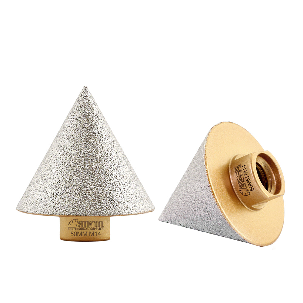 Diamond Beveling Chamfer Bits 2"/50mm Tile Stone Ceramic Granite M14 Thread