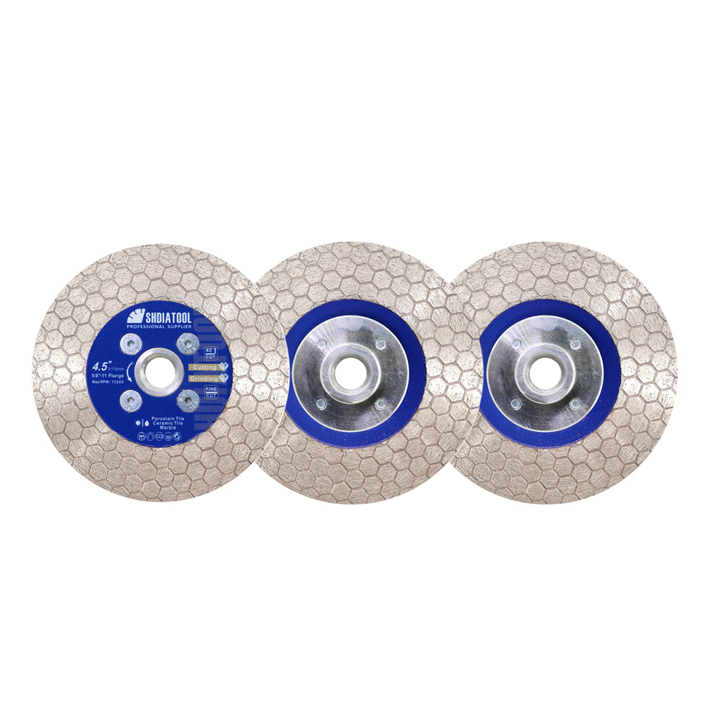 Saw Blade Hexgonal Double Sided Ceramic Marble Cutting Grinding Disc M14 or 5/8-11