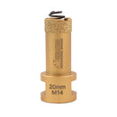 SHDIATOOL 1/2/3pcs Diamond Drill Bits 20/25/35/50mm Spring Core Bits for Porcelain Ceramic Granite Marble Hole Saw M14 Thread