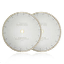 Wet Blade J-Slot Continuous Rim 2pcs 8"10"12"14"Cutting Ceramic Marble - SHDIATOOL
