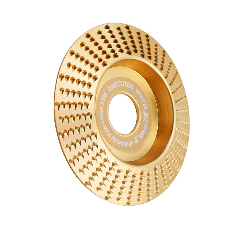 DARTOTEK 1pc 75/100/125mm Wood Grinding Wheel Cup Wheel Milling Disc Plate Carving Profile Plain Bevel Camber Bowl Abrasive Tool Trimming