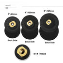 Rubber/Aluminum Backer Pads with M14 Thread for Diamond Polishing Pads 3"/4"/5" - SHDIATOOL