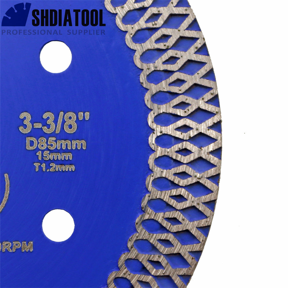 SHDIATOOL X Mesh Turbo Diamond Saw Blade 85MM for Tile Ceramic Porcelain Marble - SHDIATOOL