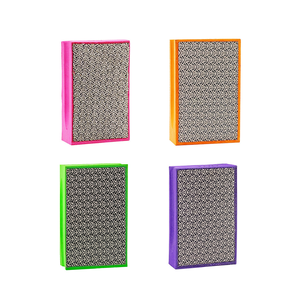 Diamond Hand Polishing Pad 2pcs Grit60-3000 Granite Marble Concrete Stone Sanding Disc