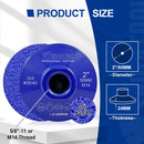 SHDIATOOL 2 inch Vacuum Brazed Flat Grinding Wheel for Granite Marble Concrete