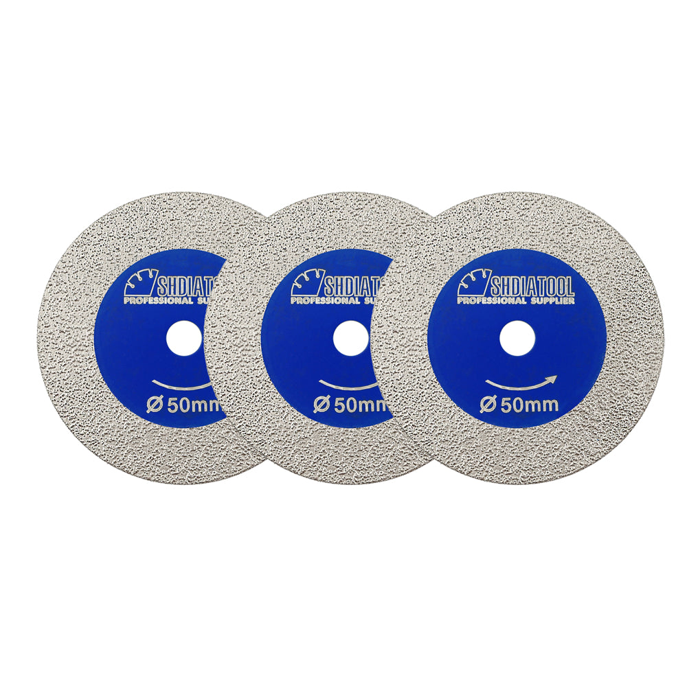 SHDIATOOL 3PCS Diamond Engraving Saw Blade 30/40/50mm Marble Granite Glass Cutting Disc Flexible Convenient