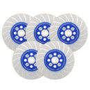 Cutting Grinding Disc 5pcs 4/4.5/5" Granite Marble Concrete Saw Blade M14 or 5/8-11 Flange