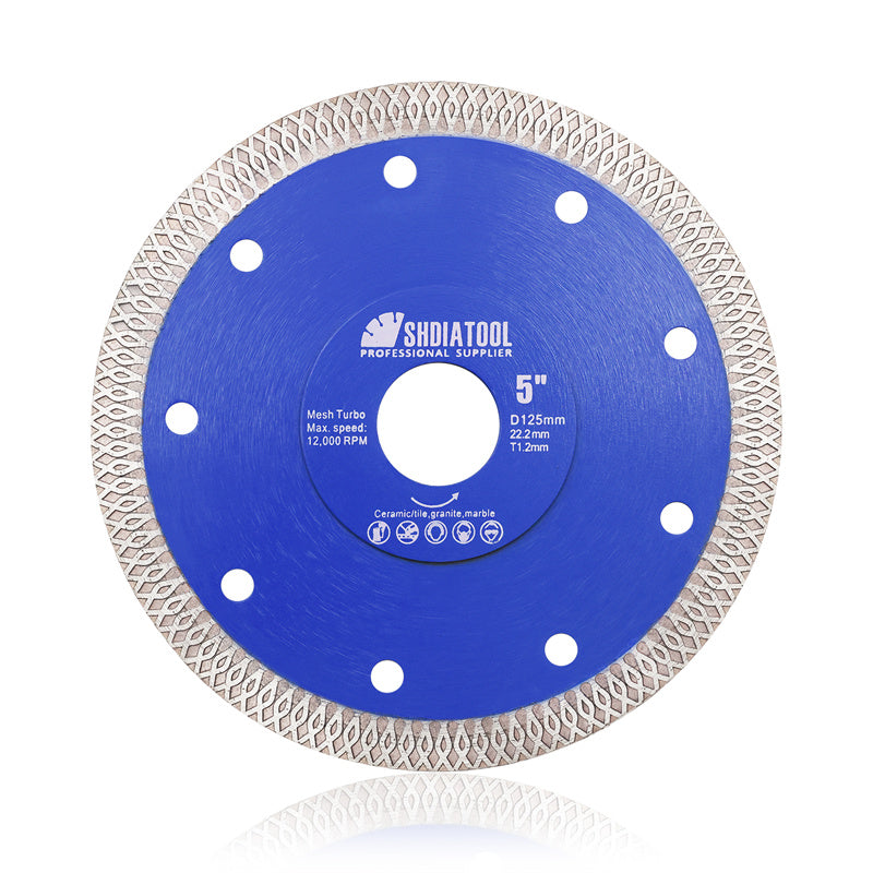 4"-14" X Mesh Turbo Diamond Blade Cutting for Tile Ceramic Porcelain Marble - SHDIATOOL