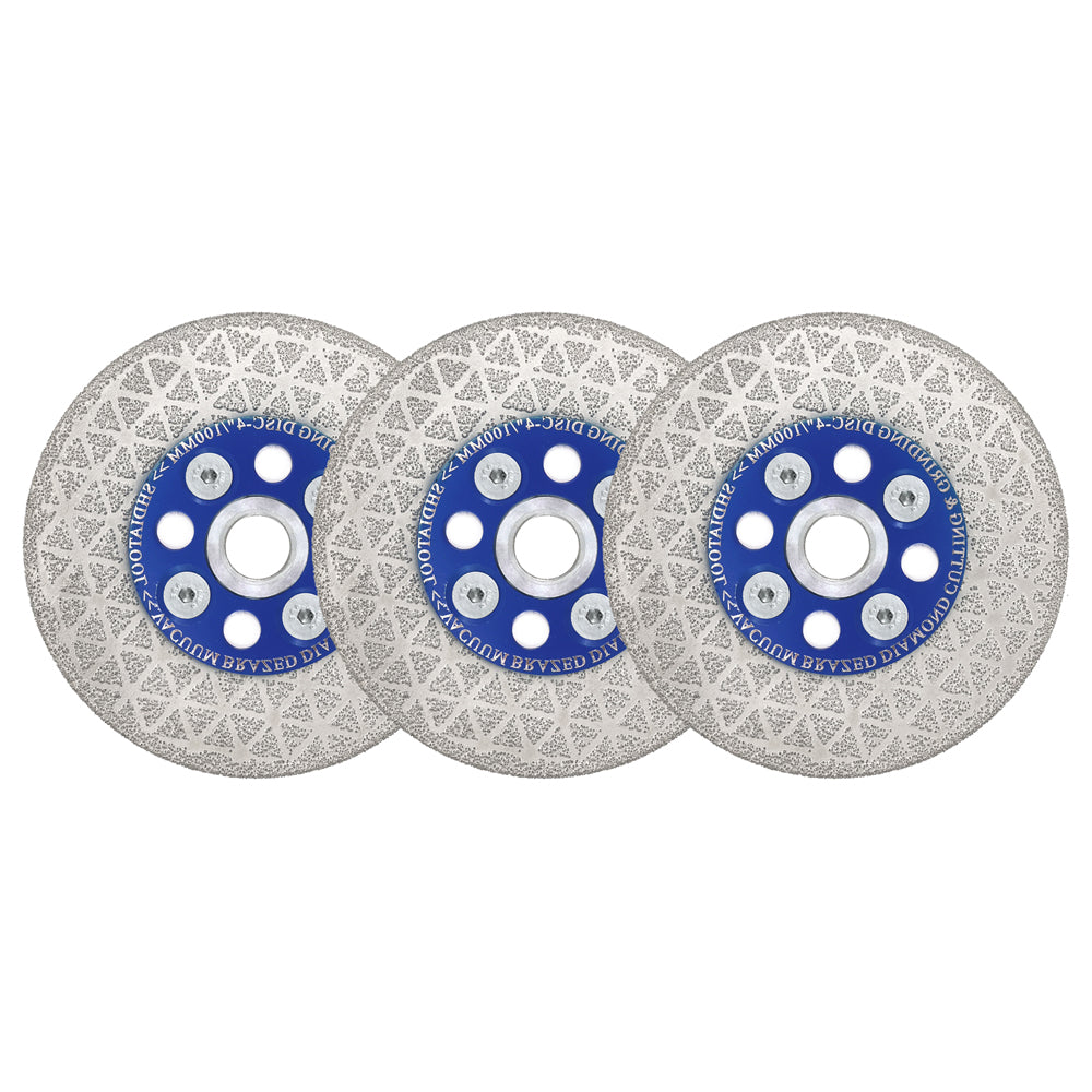Diamond Cutting Grinding Disc Triangle Granite Concrete Saw Blade M14 or 5/8-11 Flange