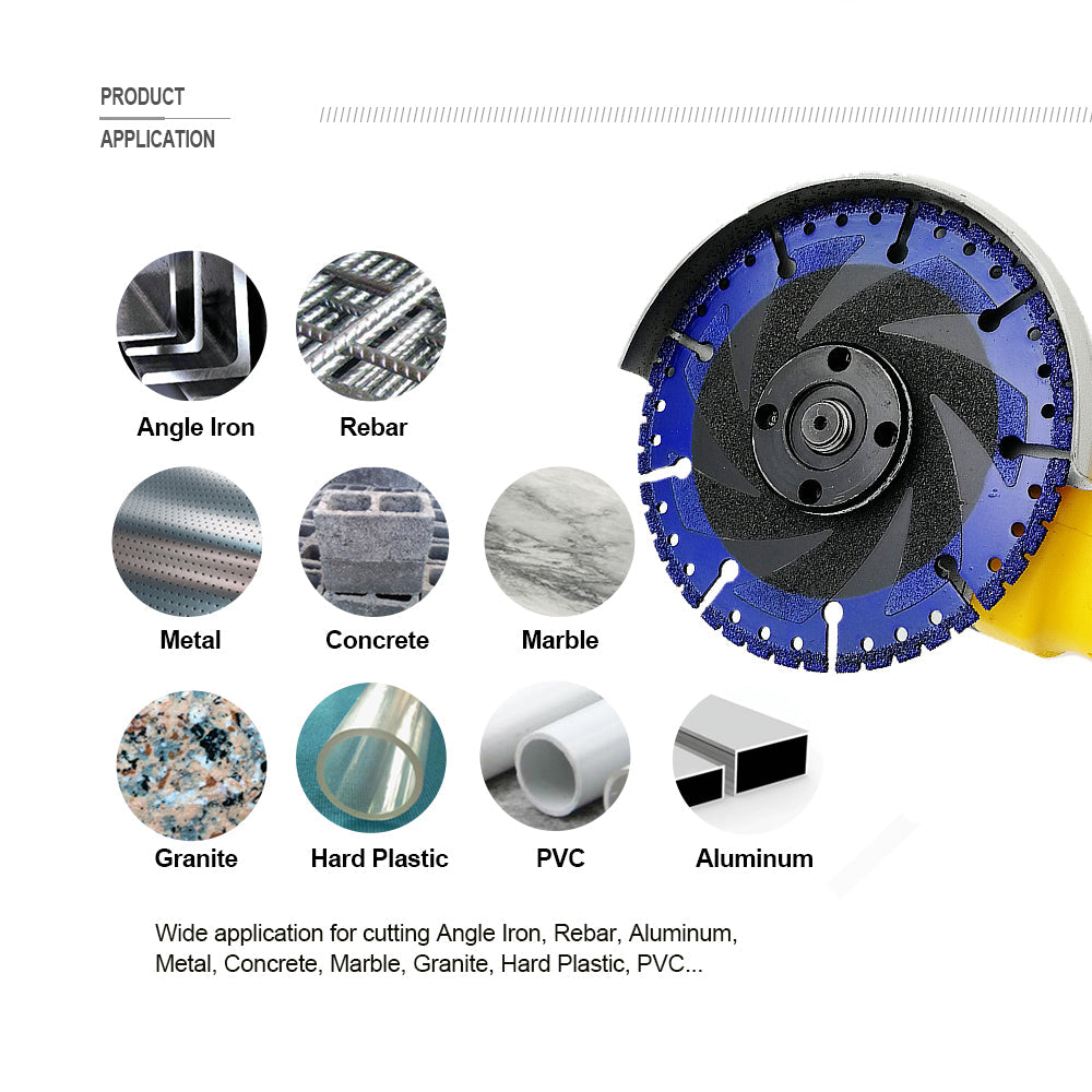 4.5"Metal Cutting Diamond Blade All Purpose Cut Off Wheel Rebar Sheet Metal Iron US Warehouse