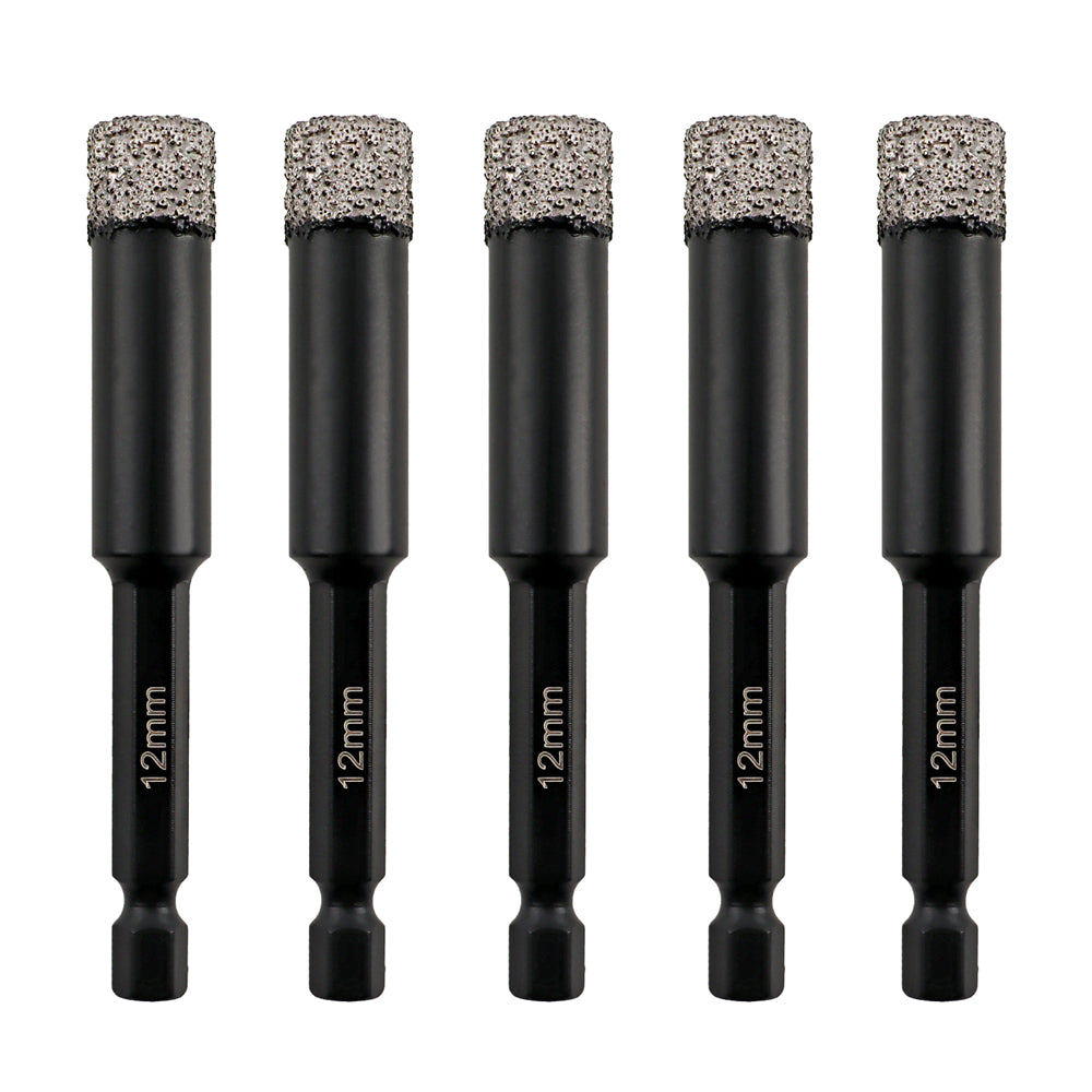Diamond Drilling Bit 5pcs Ceramic Granite Marble Core Bit Quick-fit Shank