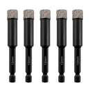 Diamond Drilling Bit 5pcs Ceramic Granite Marble Core Bit Quick-fit Shank