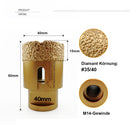 SHDIATOOL 40mm Diamond Drilling Core Bits for Ceramic Marble M14 Thread