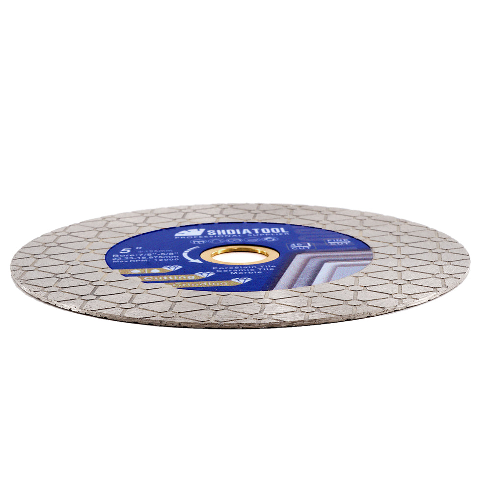 Diamond Saw Blade Double-sided 5"/125mm for Tile Marble Granite Stone Cutting Disc - SHDIATOOL