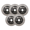 SHDIATOOL Turbo Saw Blades 5pcs 4/4.5/5" Cutting Grinding Ceramic Tile Marble