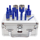 Shdiatool 10/12/13PCS Diamond Hole Saw Drill Bits Kit Hexagon Shank for Granite Tile Marble