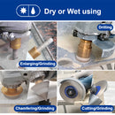 SHDIATOOL Diamond 10pcs/kit Core Drill Bits Milling Bit Chamfer Adaptor Set For Ceramic Tile Porcelain Tile Marble