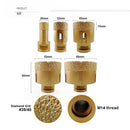 SHDIATOOL 5pcs/set Dry Diamond Drill Bits for Porcelain Tile Granite Marble M14 Thread