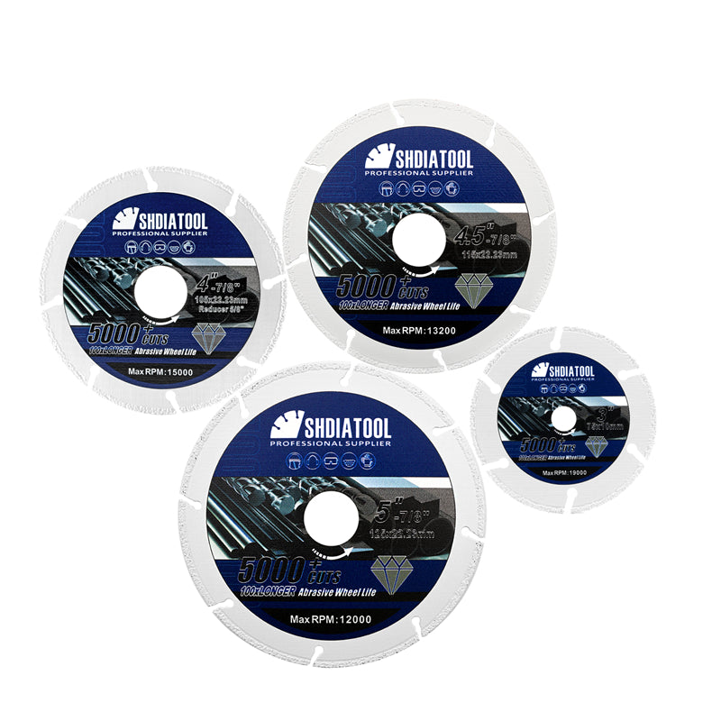 Diamond Metal Cutting Disc 3"/4"/4.5"/5" for Steel Tube Iron Rebar Saw Blade