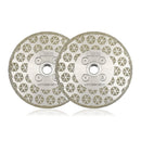 Electroplated Cutting Grinding Disc Double Side M14 or 5/8-11 Flange