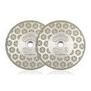 Electroplated Cutting Grinding Disc Double Side M14 or 5/8-11 Flange