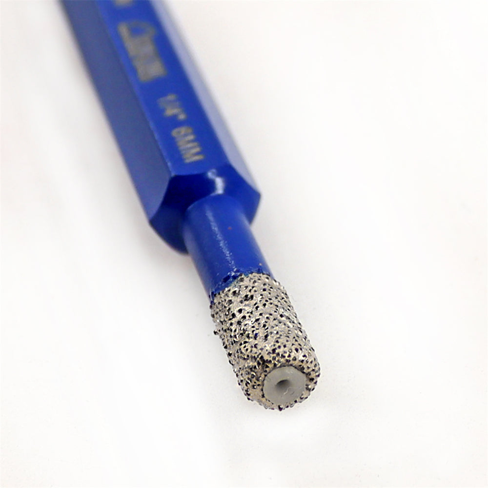 SHDIATOOL Diamond Drilling Core Bits 5pcs 6-6/8mm Granite Ceramic Masonry Marble Vacuum Brazed Hole Saw Hexagonal Shank