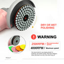 SHDIATOOL 4 Step 4"/100 Diamond Square Shape Dry/Wet Polishing Pads