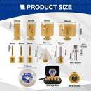 SHDIATOOL Diamond 10pcs/kit Core Drill Bits Milling Bit Chamfer Adaptor Set For Ceramic Tile Porcelain Tile Marble