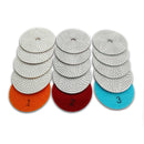 3 Step Diamond Polishing Pads 3PCS 4inch Premium Resin Bond for Marble - SHDIATOOL