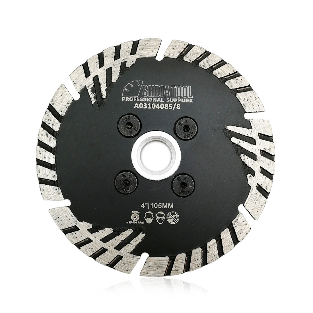 Turbo Blade with Slant Protection Teeth Cutting Granite Marble Concrete 4" 4.5" 5" 7" 9" - SHDIATOOL