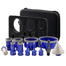 SHDIATOOL 12pcs Diamond Tip Core Bits Finger Milling Bit Beveling Chamfer Kit for Ceramic Tile Grainte