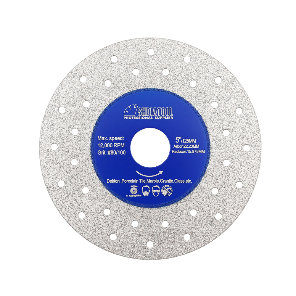 SHDIATOOL 1/2/3pcs Porous Widened Cutting Blade 75/115/125mm Ultra-Thin Disc Dekton Porcelain Tile Marble Glass Granite