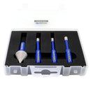 Diamond Drill Bits 4pcs/set Dia 6mm Core Bits Triangle Shank+20mm Chamfer Bit Granite Marble Ceramic Vacuum Brazed Hole Saw