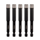 Diamond Drilling Bit 5pcs Ceramic Granite Marble Core Bit Quick-fit Shank