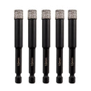 Diamond Drilling Bit 5pcs Ceramic Granite Marble Core Bit Quick-fit Shank