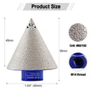 Diamond Chamfer Milling Bit Ceramic Granite Marble Porcelain M14 or 5/8-11 Thread