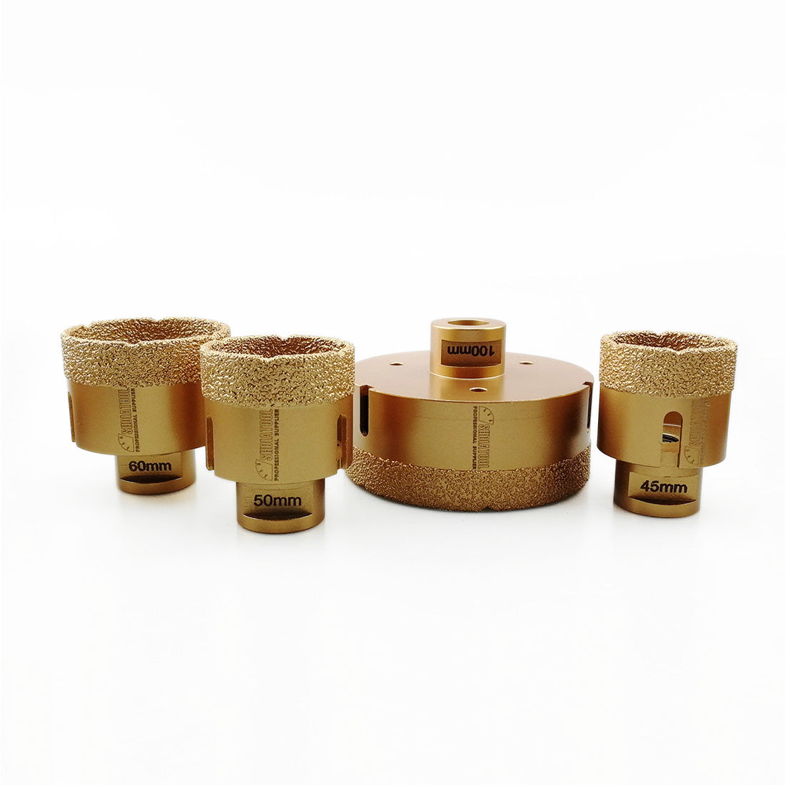 SHDIATOOL 4pcs/set Dry Diamond Drill Bits for Porcelain Granite M14 Thread - SHDIATOOL