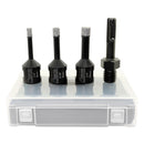 SHDIATOOL Diamond Dry Drilling Bits 4pcs/set for Porcelain Granite Hole Saw 5/8-11