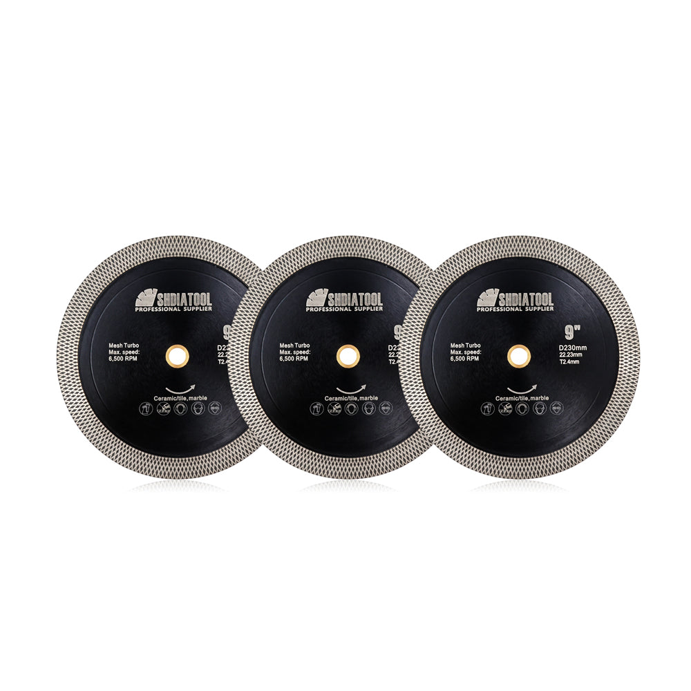 SHDIATOOL X Mesh Turbo Blade Tile Ceramic Marble Double Sided Diamond Cutting Grinding Disc US Warehouse