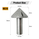 Diamond Router Bits with 1/2" Shank for Granite Marble 31 sizes 2pcs - SHDIATOOL
