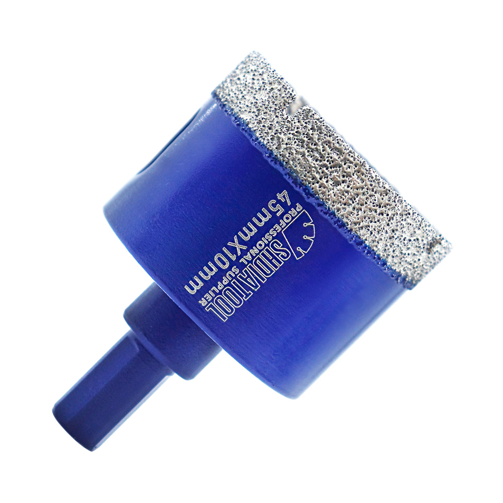 SHDIATOOL Diamond Drill Core Bits with Triangle Shank for Porcelain Tile Ceramic Granite Marble Masonry Stone Diamond Hole Saw Dia 20-68mm - SHDIATOOL
