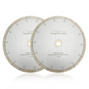 Wet Blade J-Slot Continuous Rim 2pcs 8"10"12"14"Cutting Ceramic Marble - SHDIATOOL