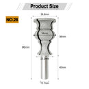 Diamond Router Bits with 1/2" Shank for Granite Marble 31 sizes 2pcs - SHDIATOOL