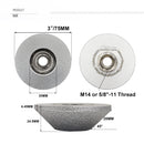 3"Diamond Grinding Wheel for Marble Ceramic Tile Stone Concrete M14 or 5/8"-11 Thread - SHDIATOOL