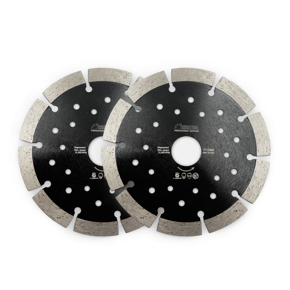 SHDIATOOL Concrete Diamond Segmented Saw Blade with Multi Holes Cutting Granite Marble - SHDIATOOL
