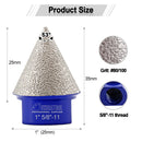 Diamond Chamfer Milling Bit Ceramic Granite Marble Porcelain M14 or 5/8-11 Thread