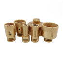 SHDIATOOL 6pcs Dry Golden Diamond Drill Bits for Porcelain Granite M14 Thread - SHDIATOOL