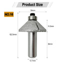 Diamond Router Bits with 1/2" Shank for Granite Marble 31 sizes 2pcs - SHDIATOOL