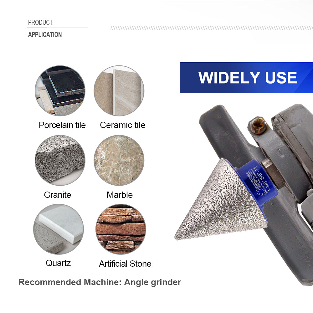 Diamond Beveling Chamfer Bits Enlarging Polishing Shaping for Granite Marble - SHDIATOOL